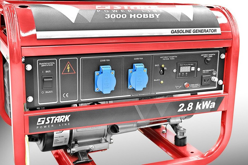 Генератор Stark 3000 HOBBY | 2,5/2,8 кВт (Германия)  фото 2