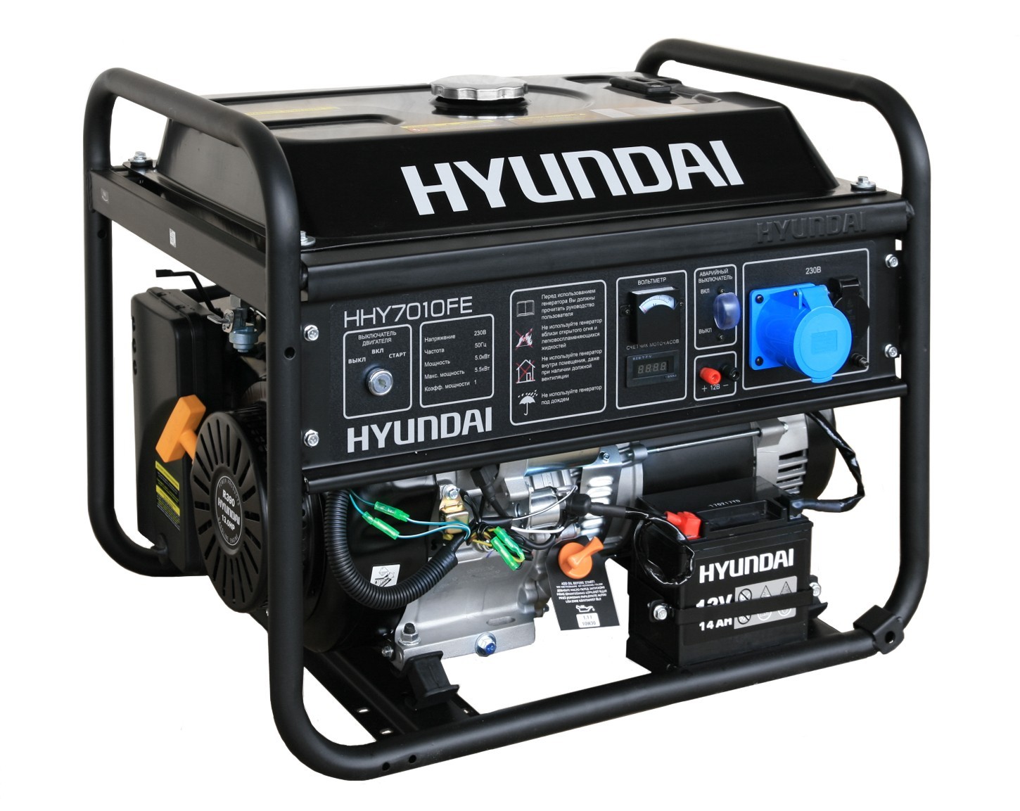 Генератор бензиновий Hyundai HHY 7010 FE