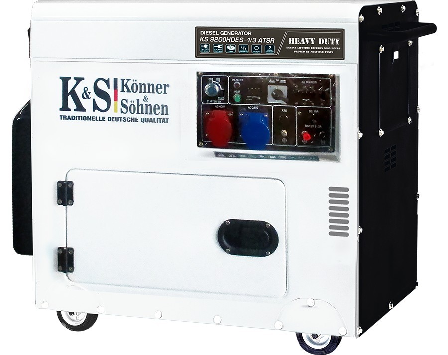 Генератор Konner&Sohnen 9200HDES-1/3 ATSR | 5,5/7,5 кВт (Німеччина)  фото 1