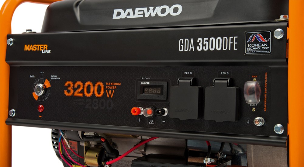 Генератор Daewoo GDA 3500 DFЕ | 2,8/3,2 кВт (Корея)  13 995 грн Цена 