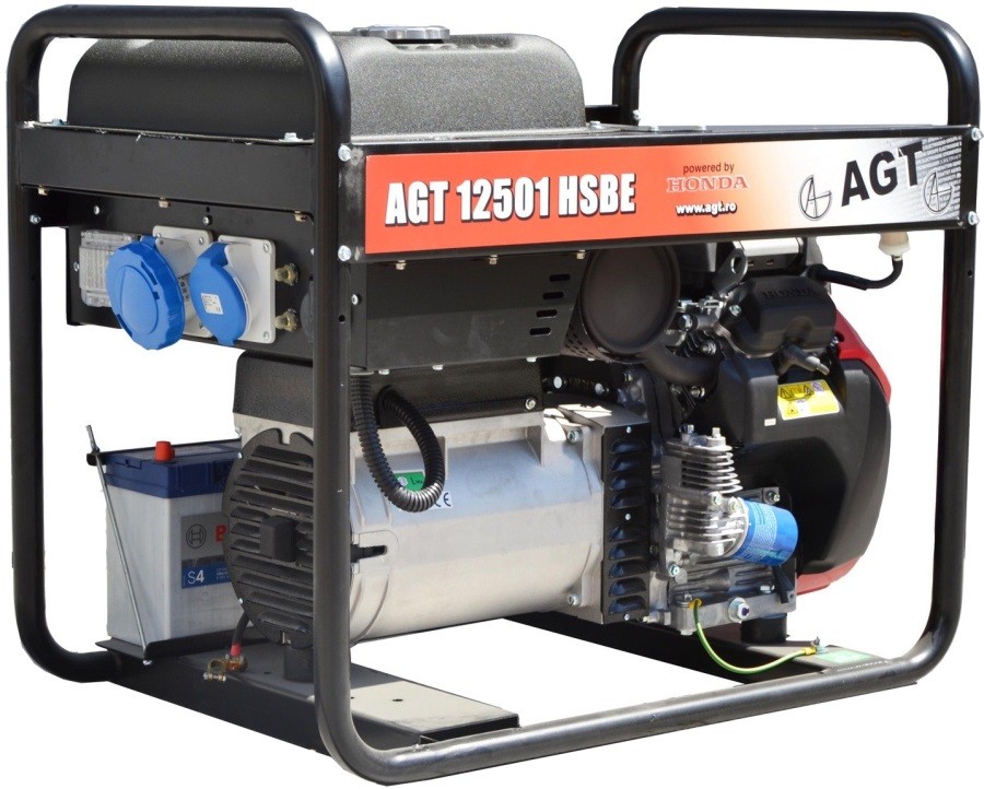 Генератор бензиновый AGT 12501 HSBE R16