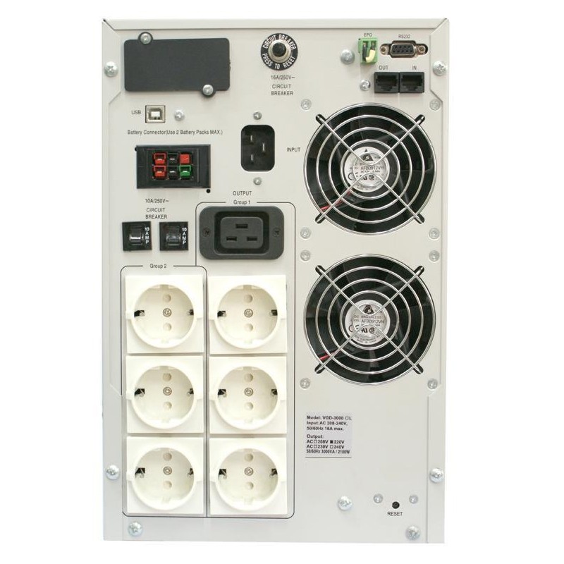 ИБП Powercom  VGD-2000 | generator.ua | 1,4 кВт Тайвань  24 795 грн Цена 