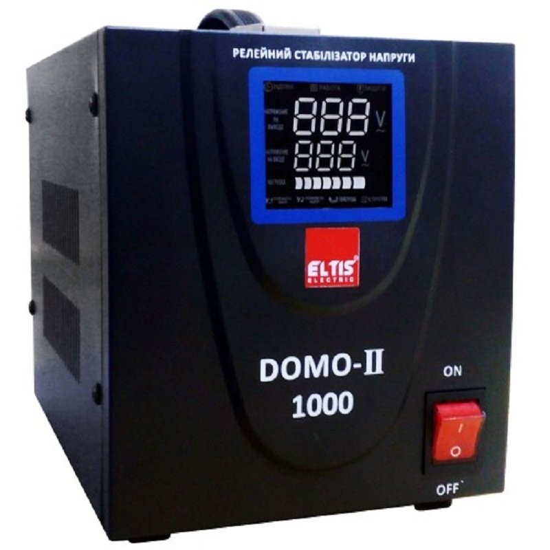 Стабілізатор напруги Елтіс DOMO-II-TLD-1000VA LED