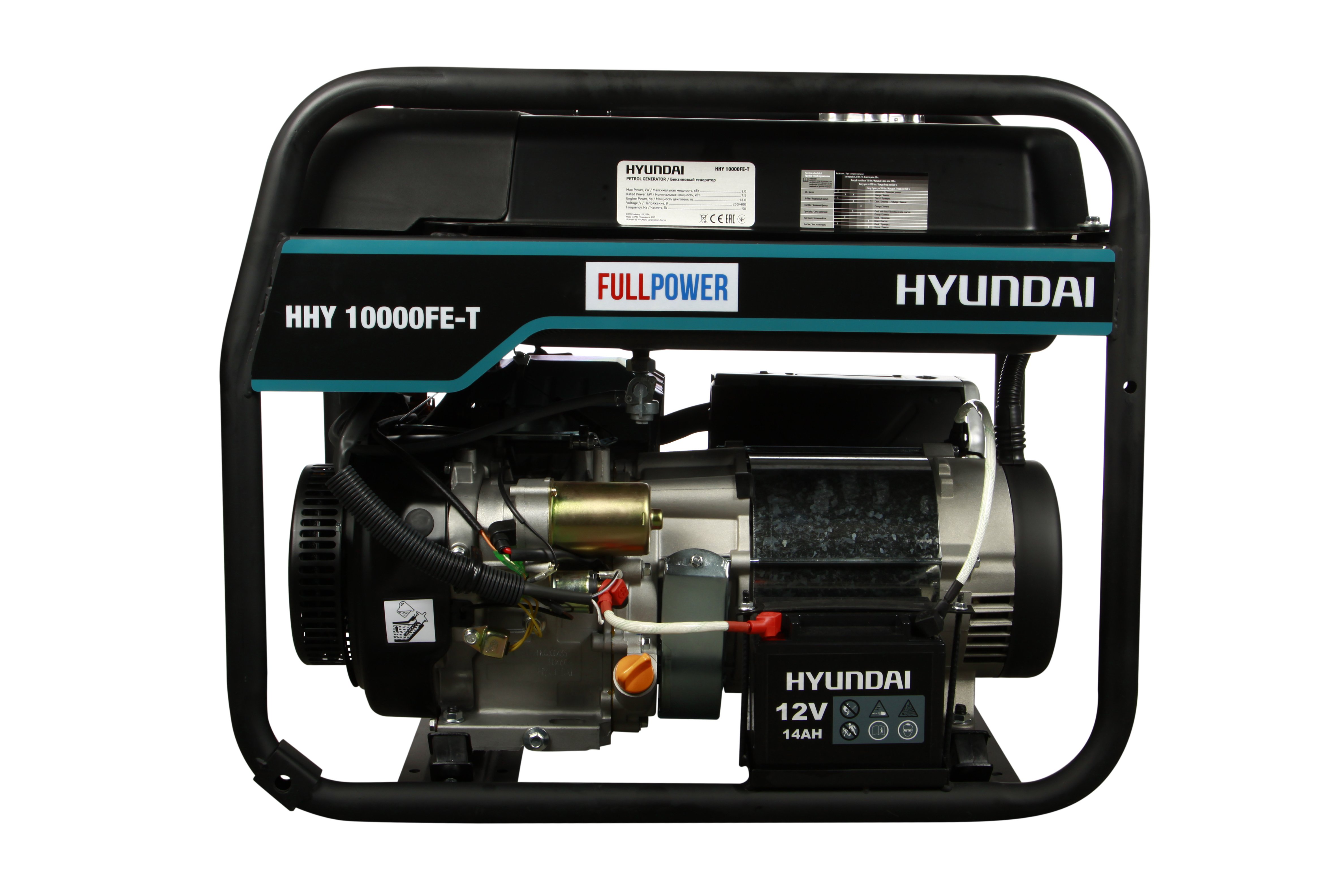Генератор бензиновый Hyundai HHY 10000FE-T