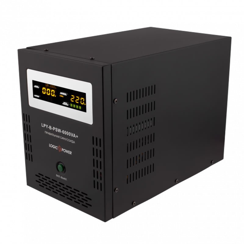 ДБЖ LogicPower LPY-B-PSW-6000VA+ (4200Вт) | 4,2 кВт (Китай)  34 468 грн Ціна 