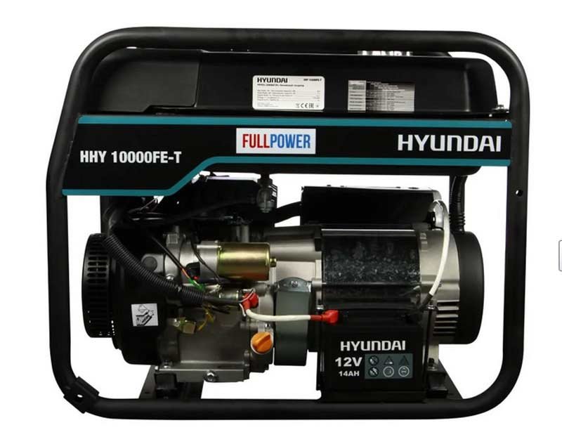 Генератор Hyundai HHY 10050FE-T | 7,5/8 кВт (Корея)  фото 2
