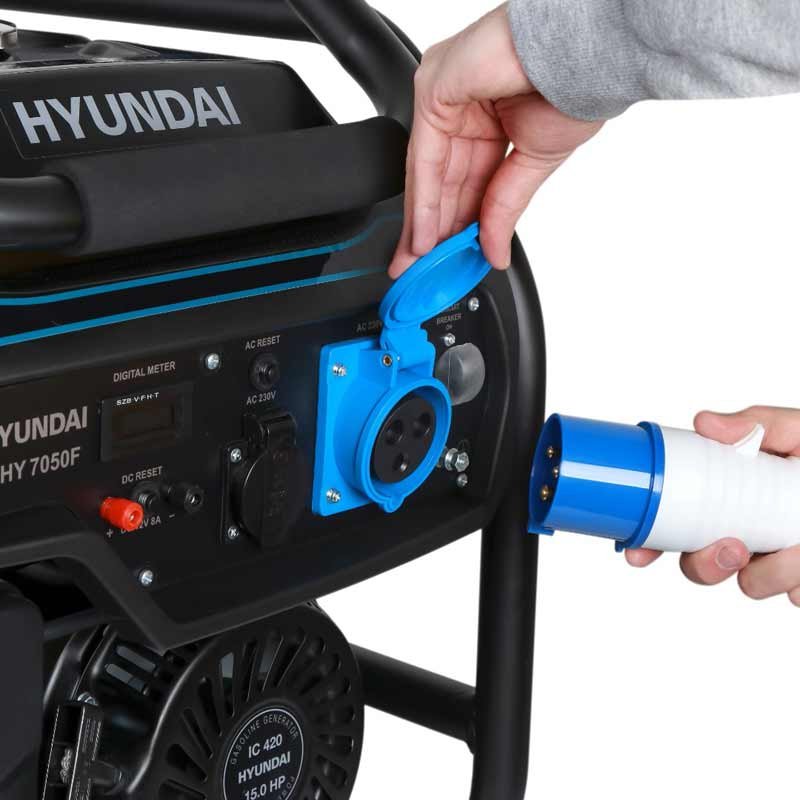Генератор Hyundai HHY 7050F | 5/5,5 кВт (Корея)  фото 4