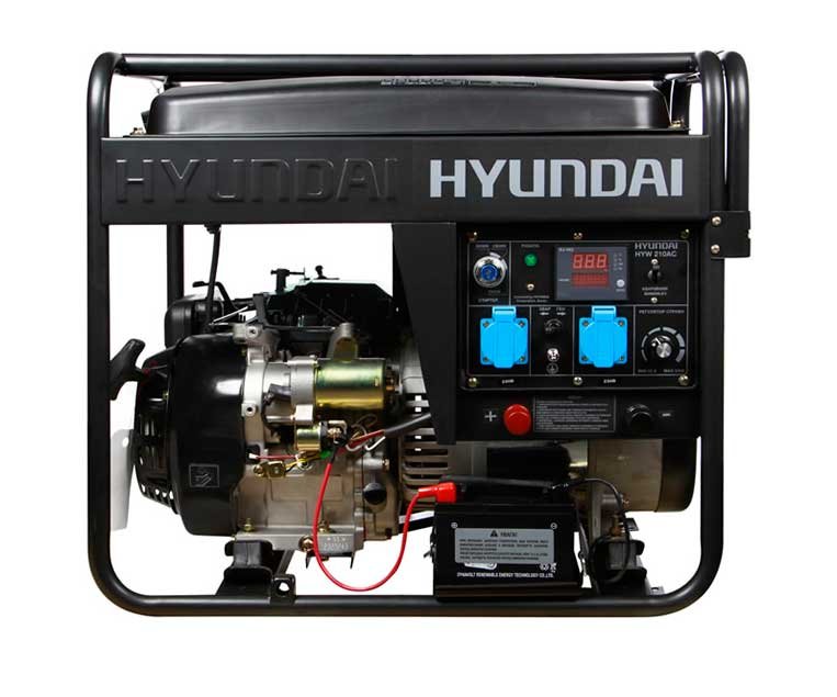 Генератор сварочный Hyundai HYW 210AC | 4,5/5 кВт (Корея)  фото 2