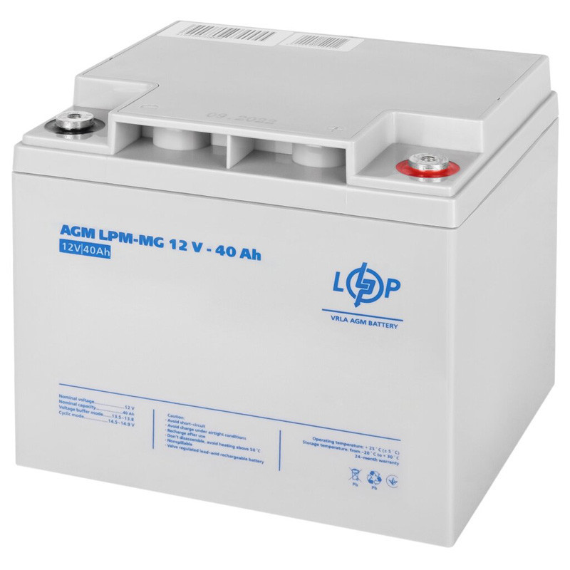 Аккумуляторная батарея LogicPower LPM-MG 12V - 40 Ah  3 738 грн Цена 