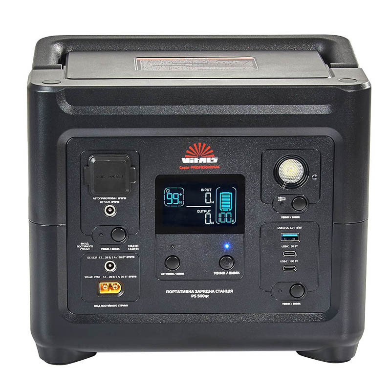 Портативна зарядна станція Vitals Professional PS 500qc  фото 5