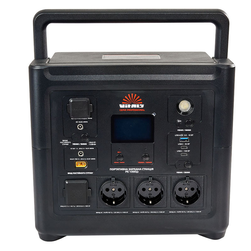 Портативна зарядна станція Vitals Professional PS 1000qc  фото 7