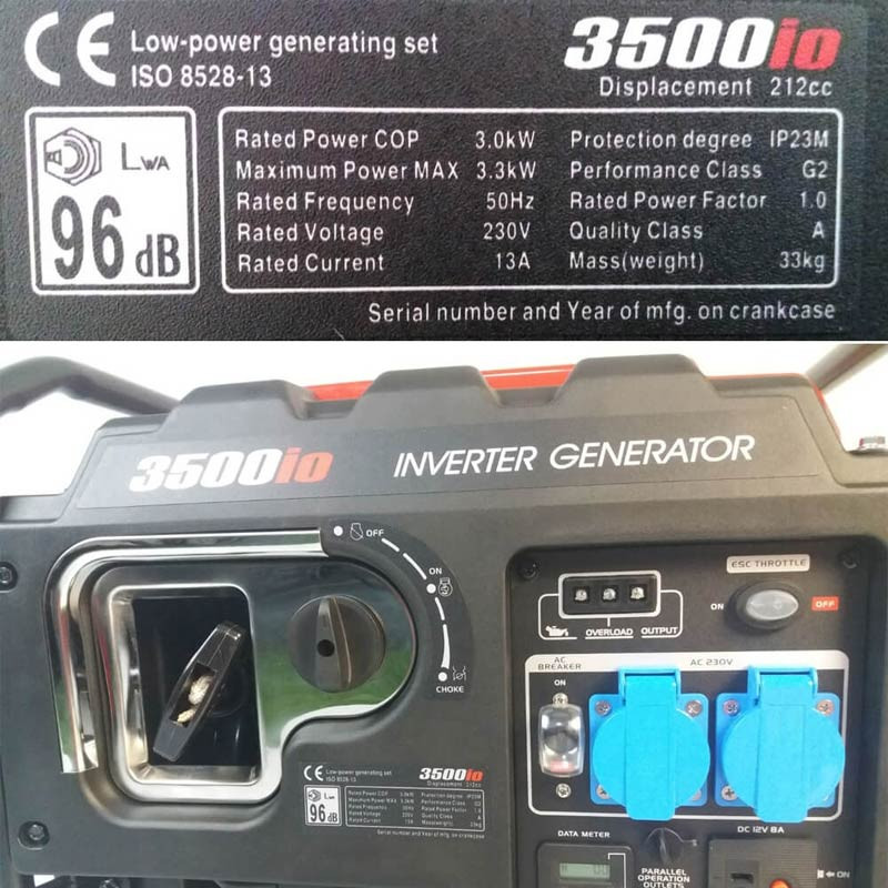 Генератор бензиновый инверторный Loncin LC 3500 iO | 3/3,3 кВт (Китай)  фото 5
