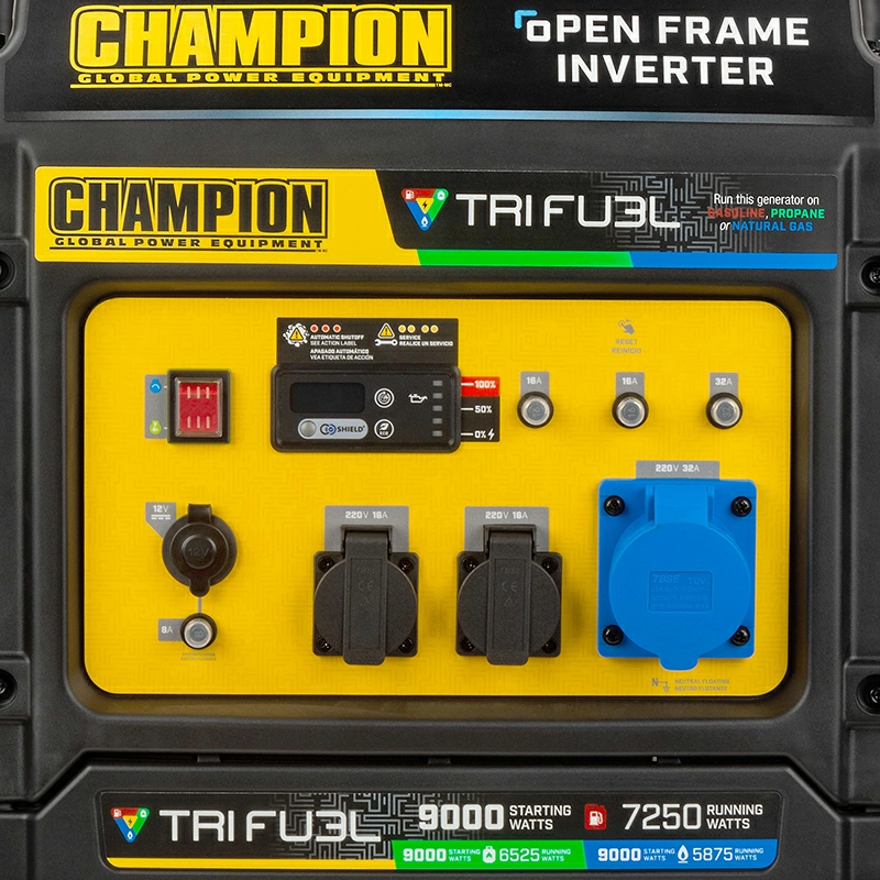 Генератор інверторний Champion C9000iE Tri Fuel | 7,25/9 (США)  фото 1