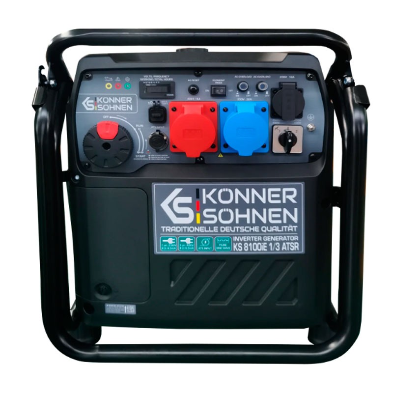 Генератор бензиновый инверторный Konner&Sohnen KS 8100iE 1/3 ATSR | 8/8,5 кВт (Германия)  62 999 грн Цена 