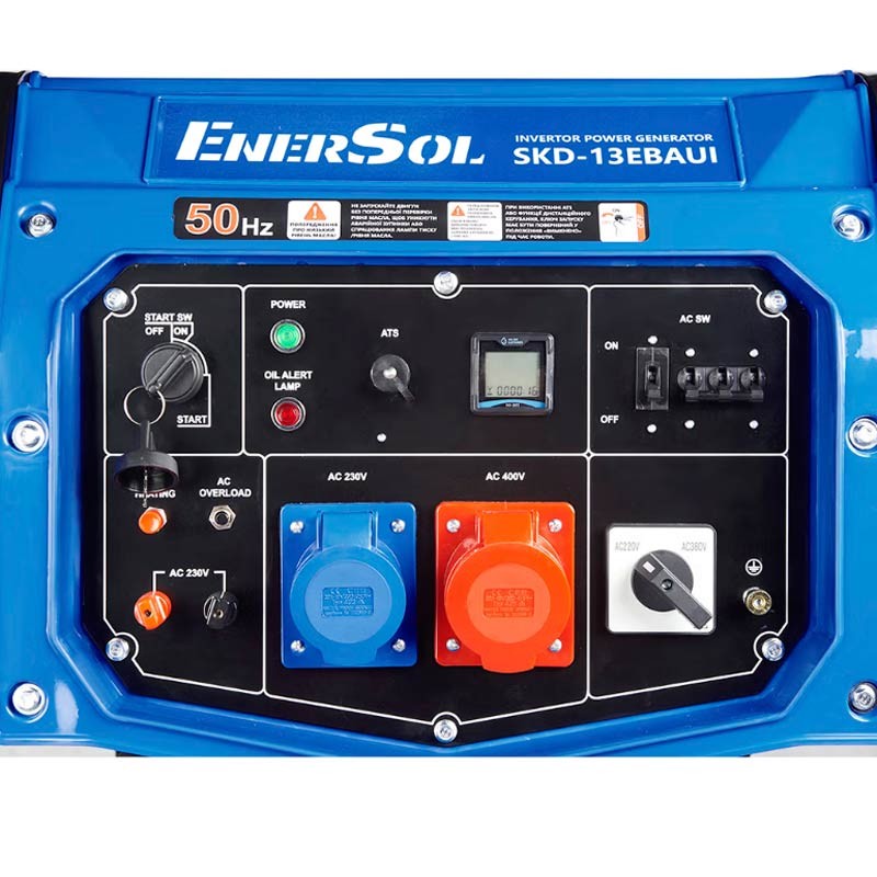 Генератор бензиновий iнверторний EnerSol SKD-13EBAUI | 12/13 кВт (Китай)  фото 4