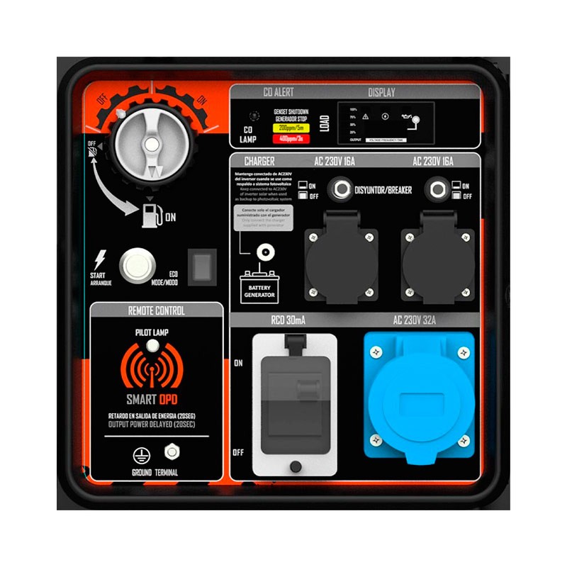 Генератор бензиновий iнверторний Genergy Creta Silent RC | 7,2/7,5 кВт (Іспанія)  фото 1