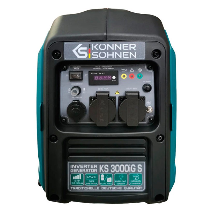 Генератор інверторний Konner&Sohnen KS 3000iG S | 3/3,3 кВт (Німеччина)  фото 1