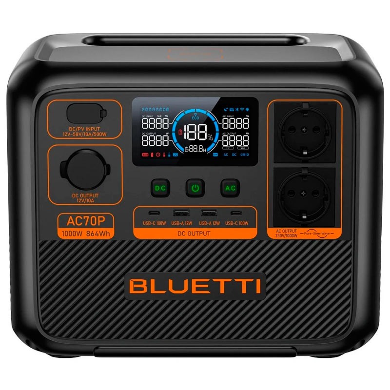 Портативна електростанція Bluetti AC70P  35 500 грн Ціна 