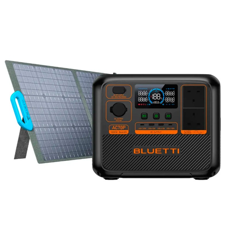 Портативная электростанция Bluetti AC70P + PV200  