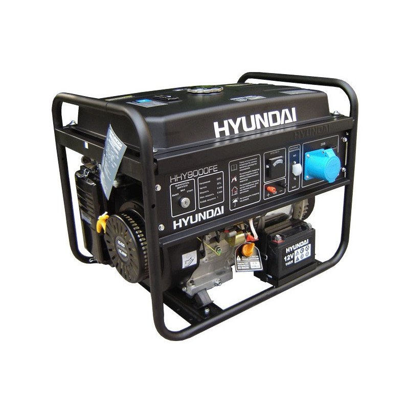 Генератор Hyundai HHY 9000 FE | 6/6,5 кВт (Корея)  