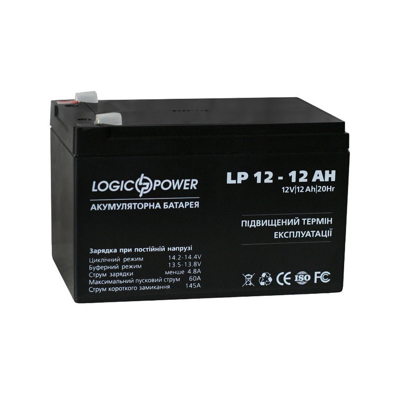 Аккумуляторная батарея LogicPower LP 12V 12Ah  786 грн Цена 