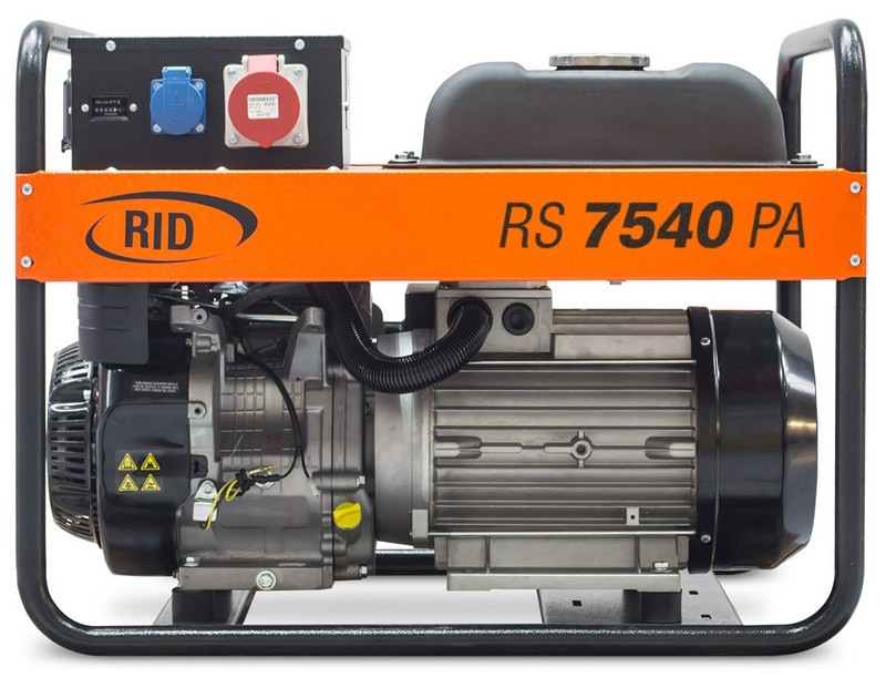 Генератор RID RS 7540PA | 3,8/7,5 кВт (Германия)  фото 2