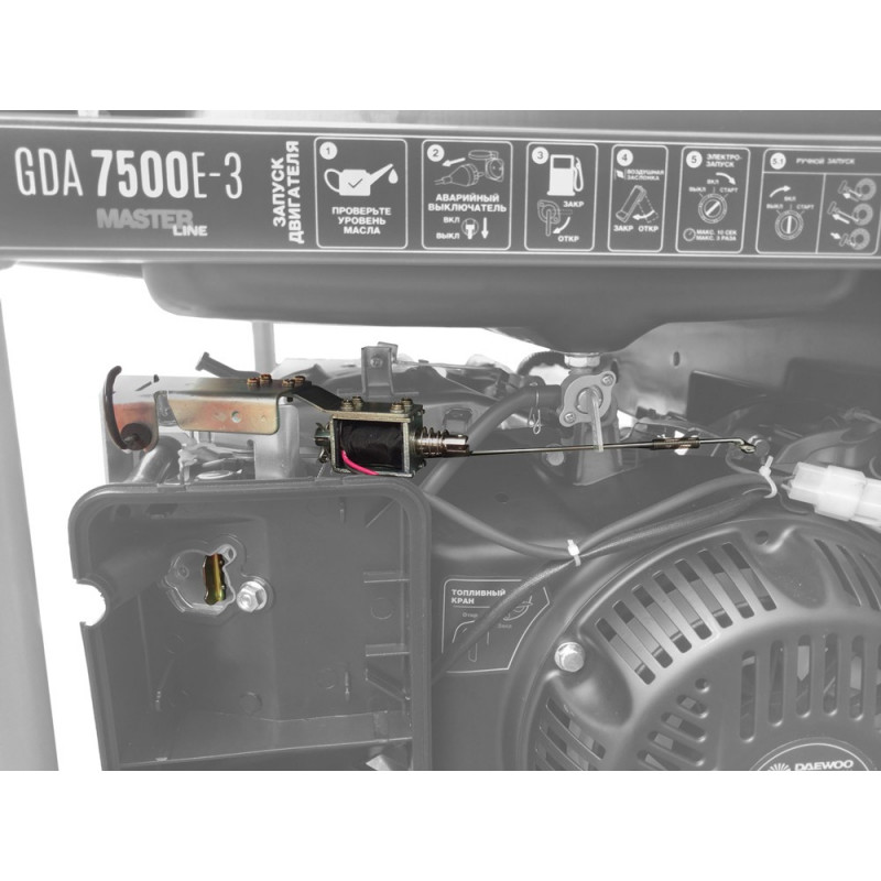 Генератор Daewoo GDA 7500 Е 3 | 6/6,5 кВт (Корея)  фото 8