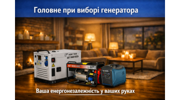 Головне при виборі генератора