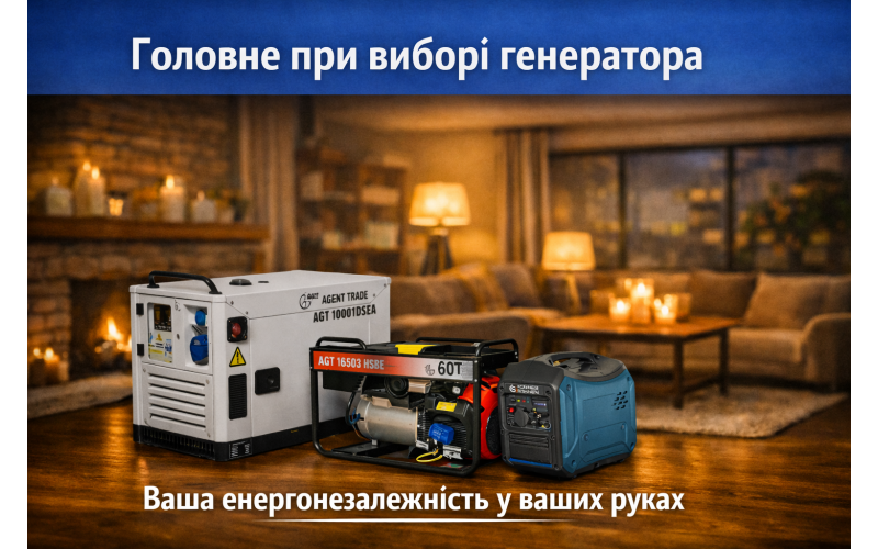 Головне при виборі генератора